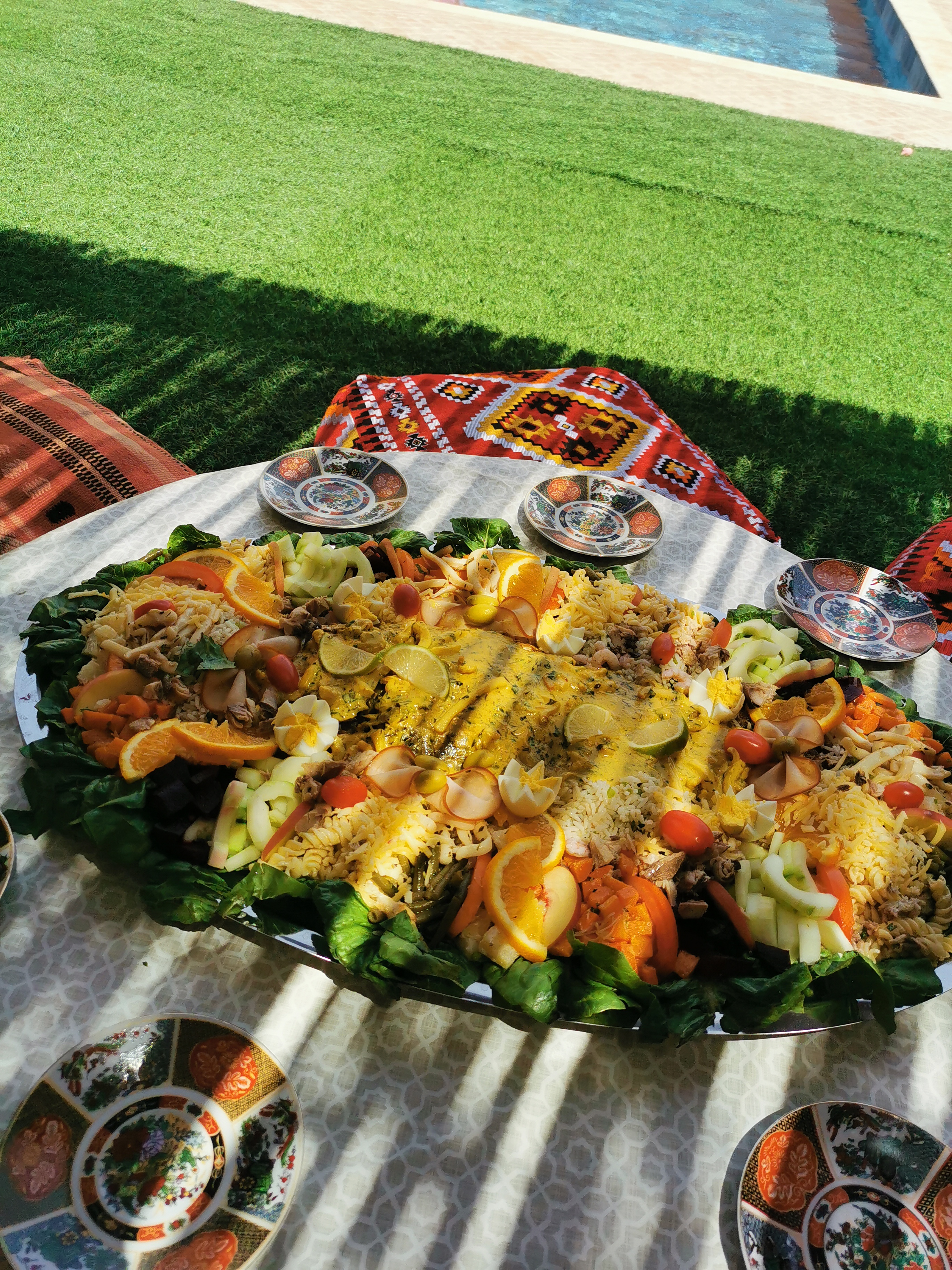 Table dressée extérieure